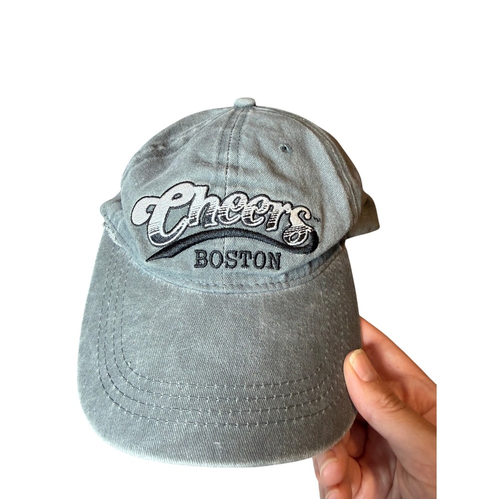 Cheers Boston Hat Gray Washed Cotton Dad Cap Where Everybody Knows Your Name